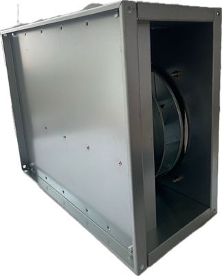 Galvanized Housing Ec Rectangular Duct Fan For Hotel Basement Fresh-Air Renewal