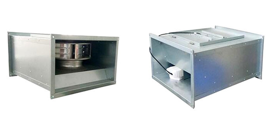 Steel Material Rectangular Duct Fan 250mm x 125mm for Air Exhausting System with Compact Design and Durability