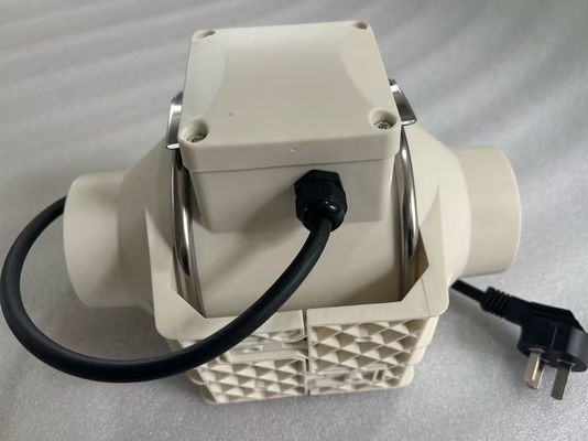 Stainless Steel Blade 200mm AC Exhaust Inline Duct Fan For Industrial And Farm