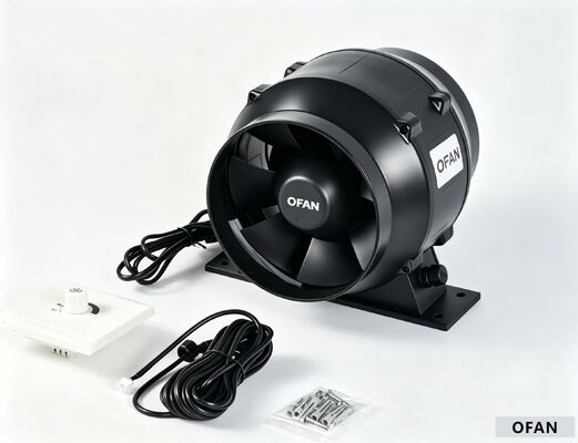 Ec Mixed-Flow Inline Duct Fan Circular Tube Fan For EU Ventilation Projects